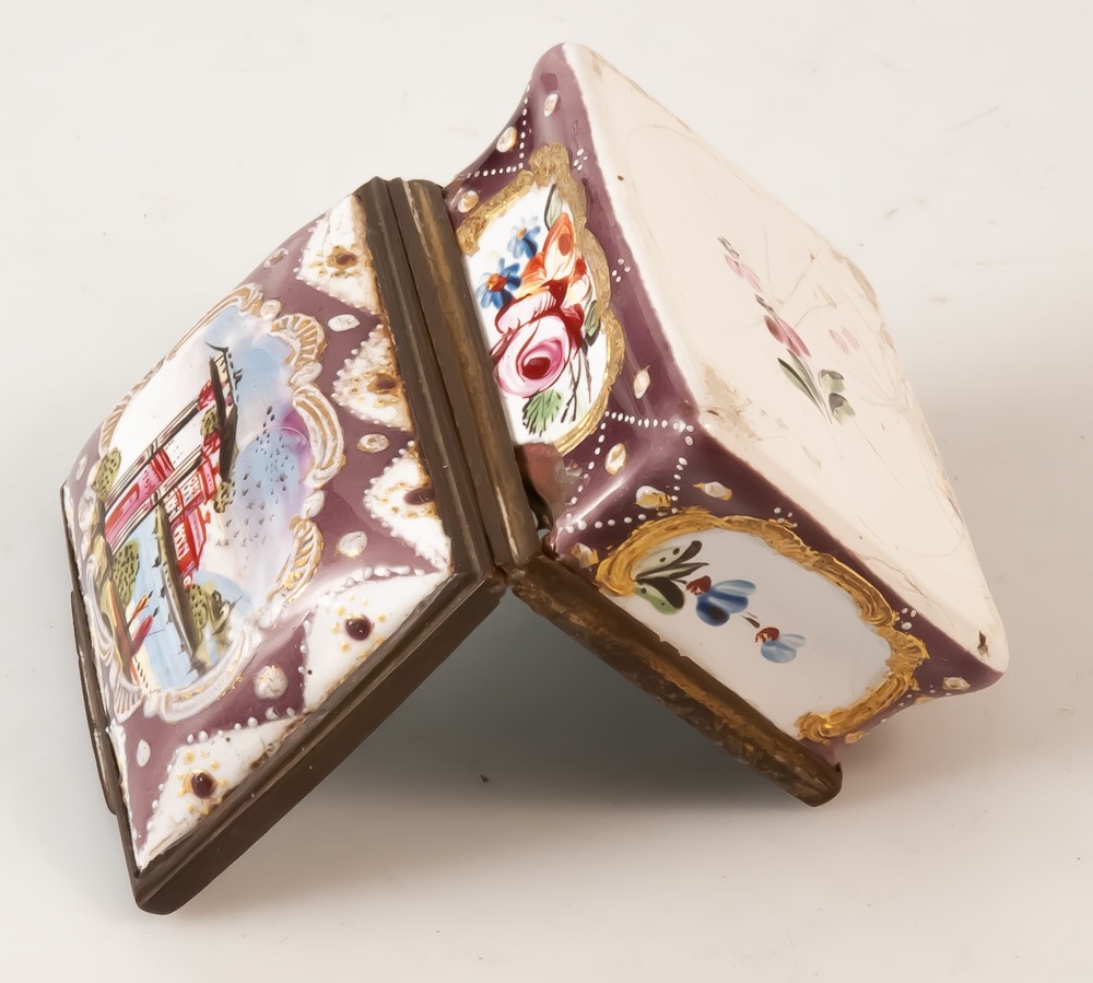 Boite émaillée XVIIIème-photo-3