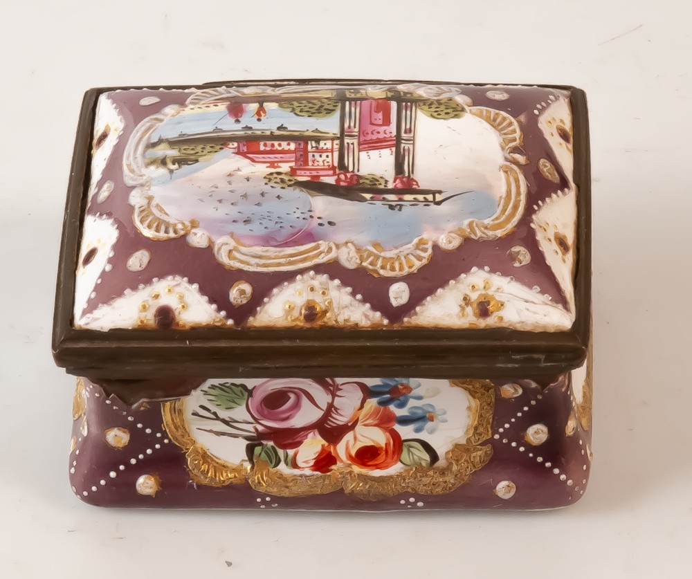 Boite émaillée XVIIIème-photo-1