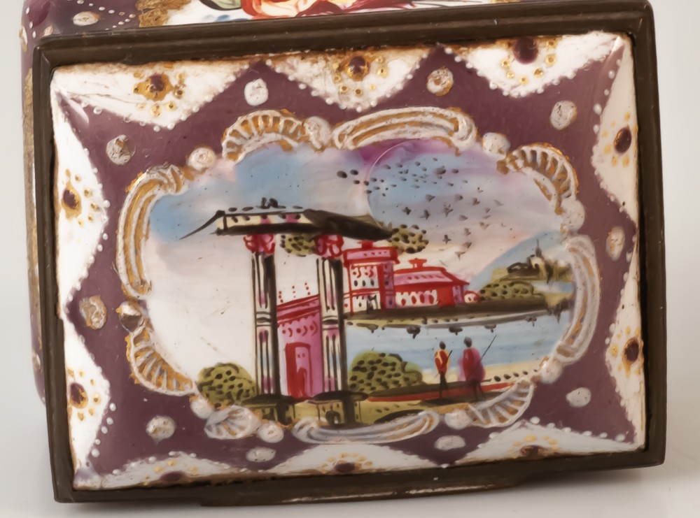 Boite émaillée XVIIIème-photo-3