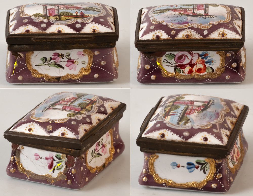 Boite émaillée XVIIIème-photo-4