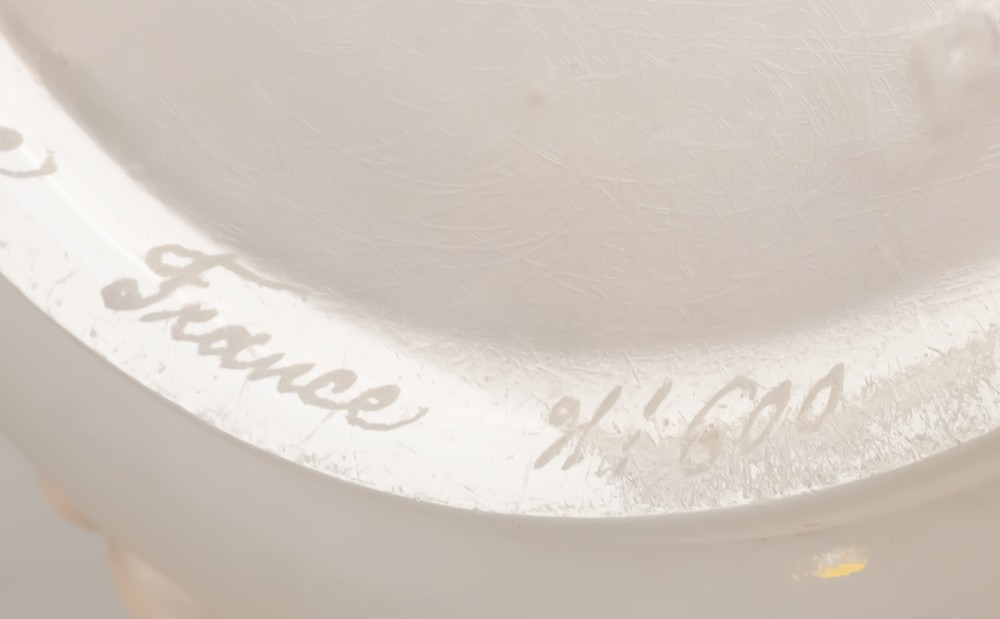 N°600 René Lalique flacon à parfum en verre opalescent modèle Perles - LE GRAND - LOT1-photo-2