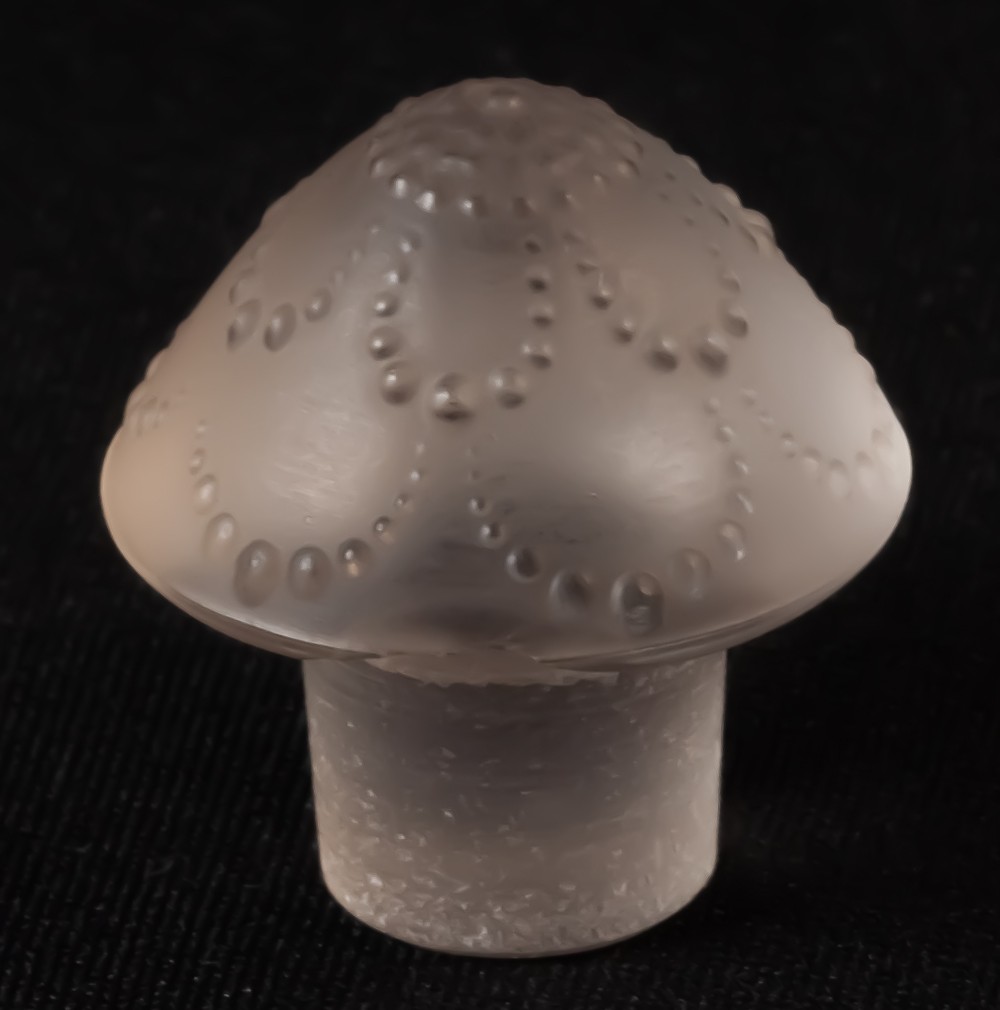 René Lalique flacon à parfum en verre modèle Perles LOT3-photo-3