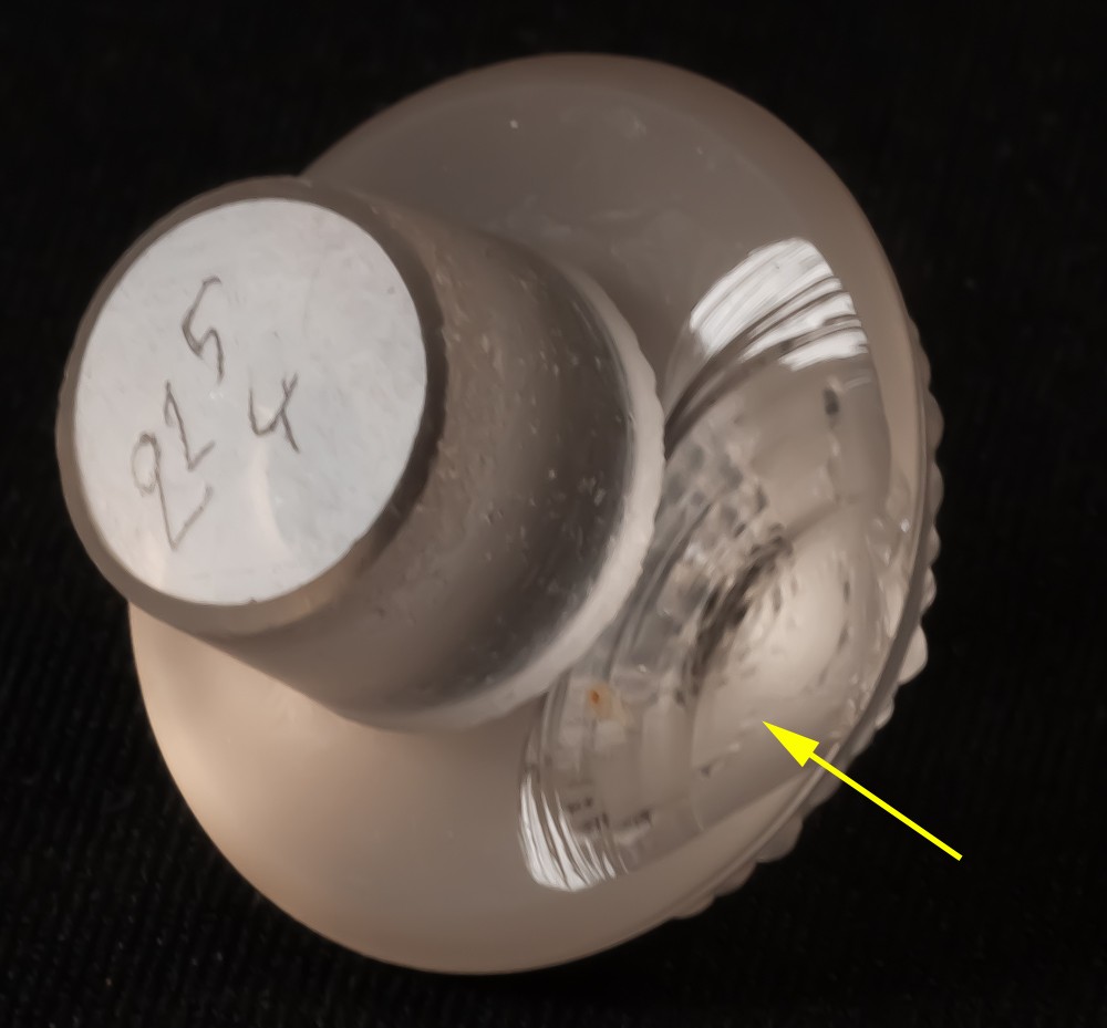 René Lalique flacon à parfum en verre modèle Perles LOT3-photo-1