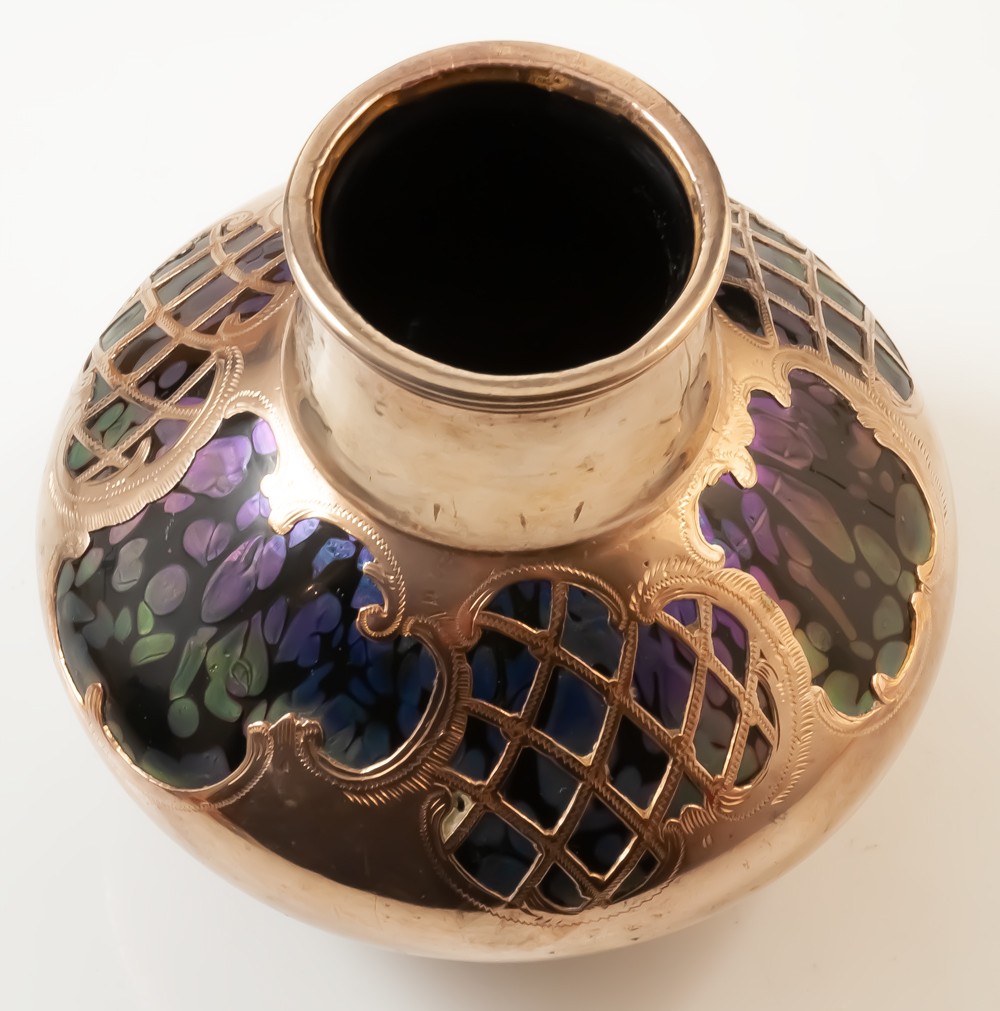 Loetz / Kralik Iridescent Glass Vase-photo-4