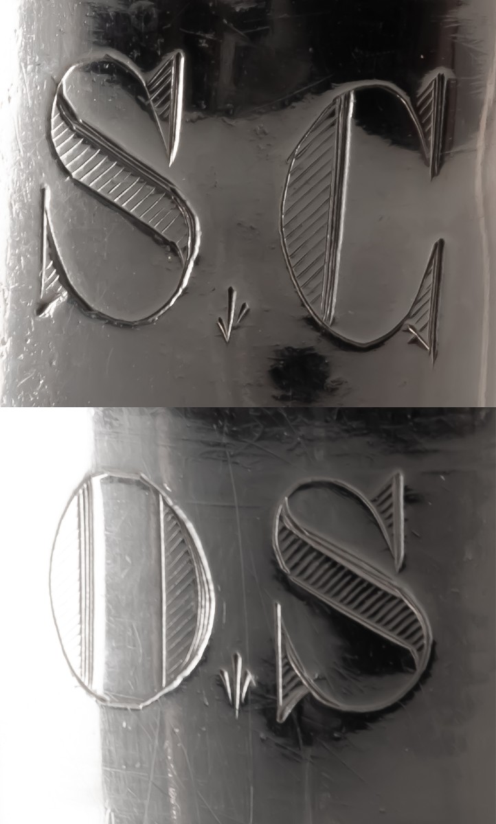 Paire d'ampoules aux huile saintes argent massif-photo-3