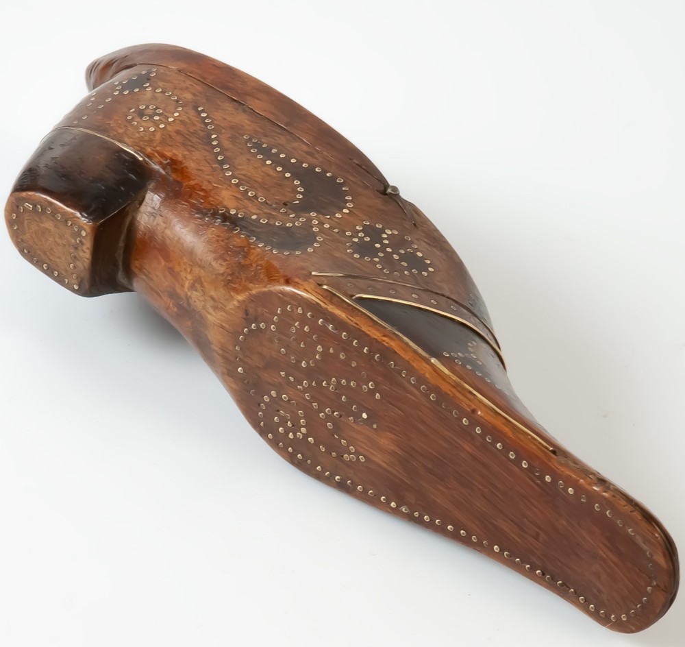 Wooden Snuffbox In The Shape Of A Shoe-photo-1