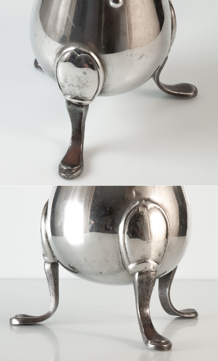 Tripod Coffee And Chocolate Pot, 18th Century -photo-3