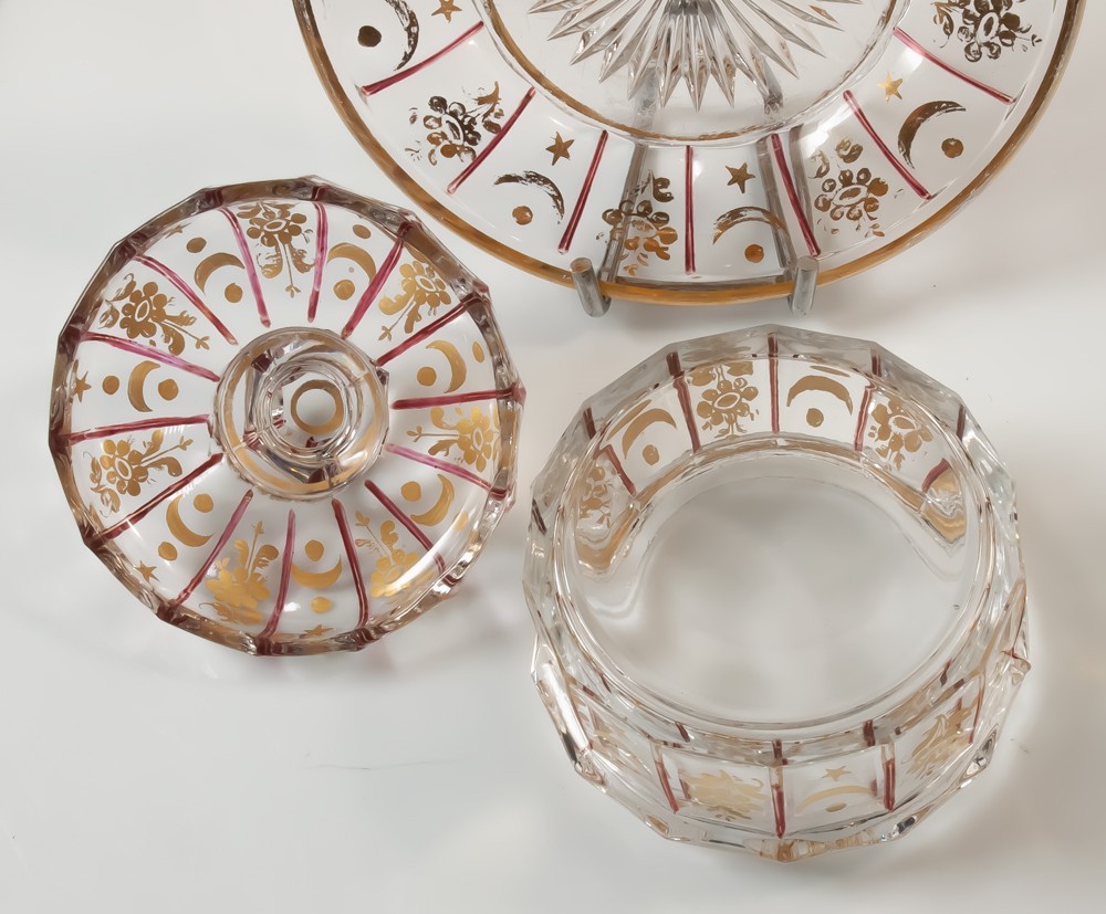 Beurrier en cristal Napoléon III-photo-1