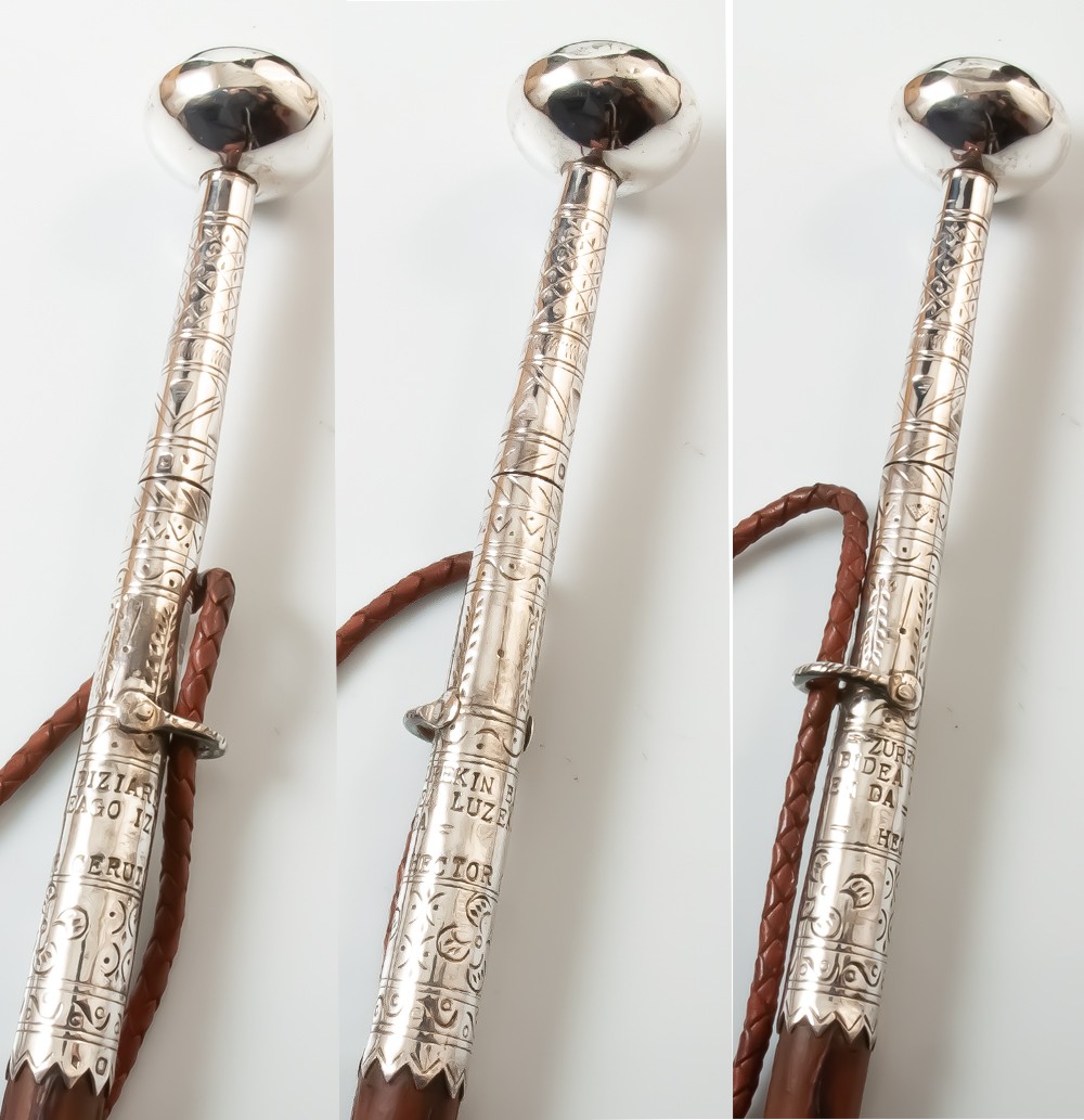 Makhila / Honorary Makila, Solid Silver, Minerva Hallmark Ainciart Bergara Larressore-photo-3