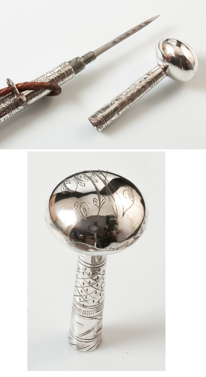 Makhila / Honorary Makila, Solid Silver, Minerva Hallmark Ainciart Bergara Larressore-photo-4