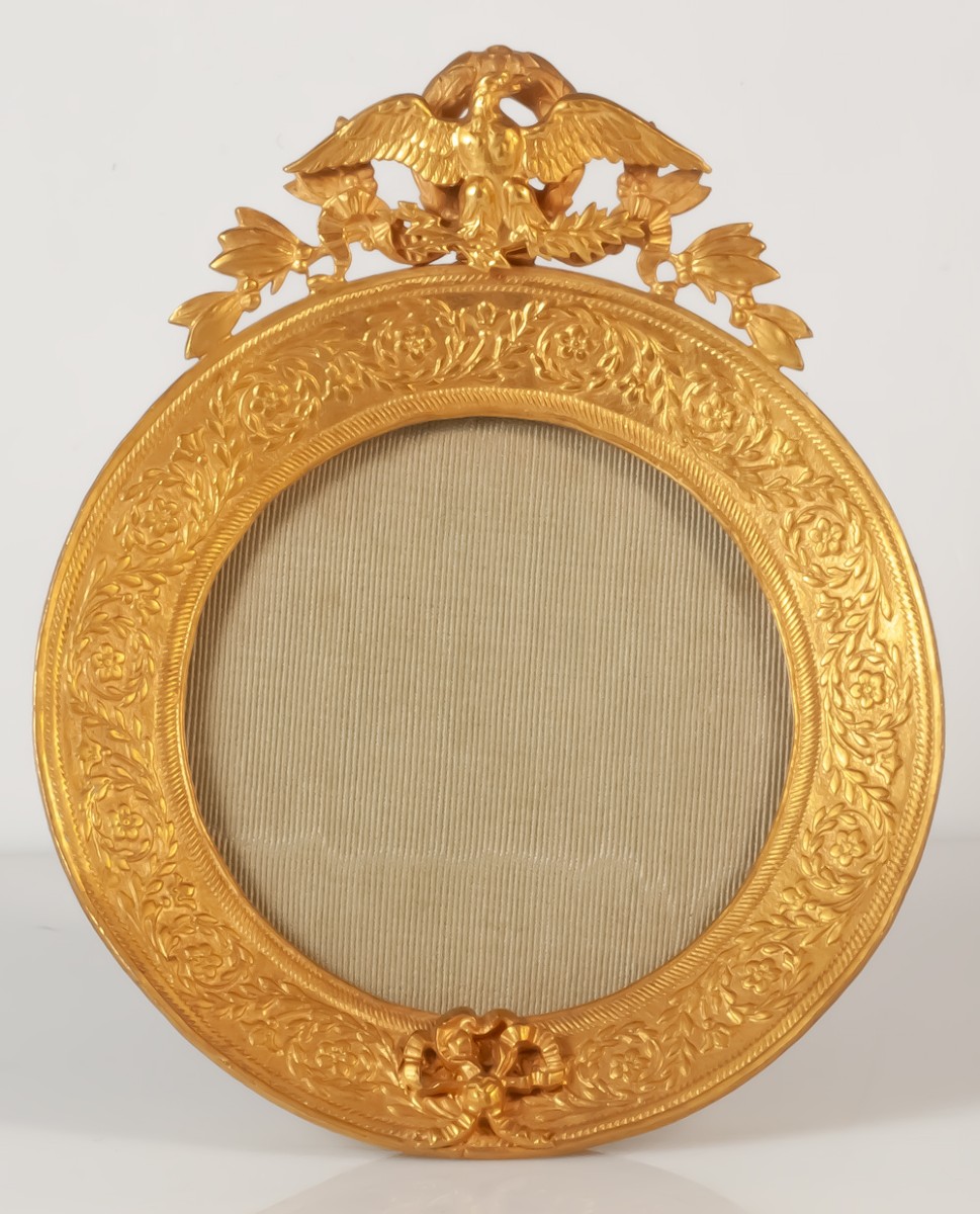 Empire Style Bronze Photo Or Miniature Frame