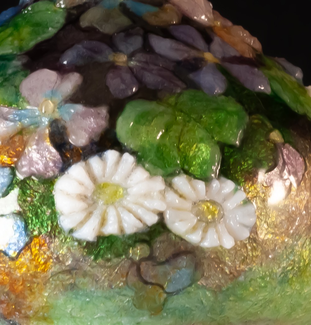 Camille Fauré Limoges vase en cuivre émaillé-photo-3