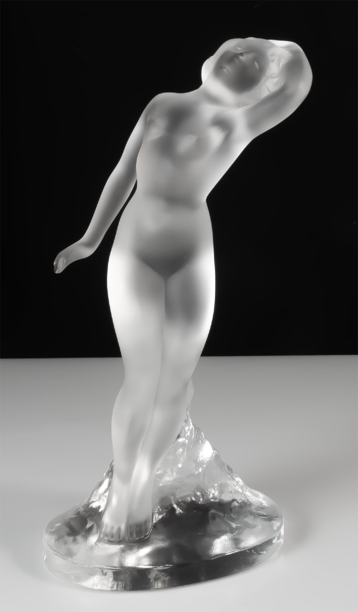 Lalique France Nude Woman "dancer With Lowered Arm"
