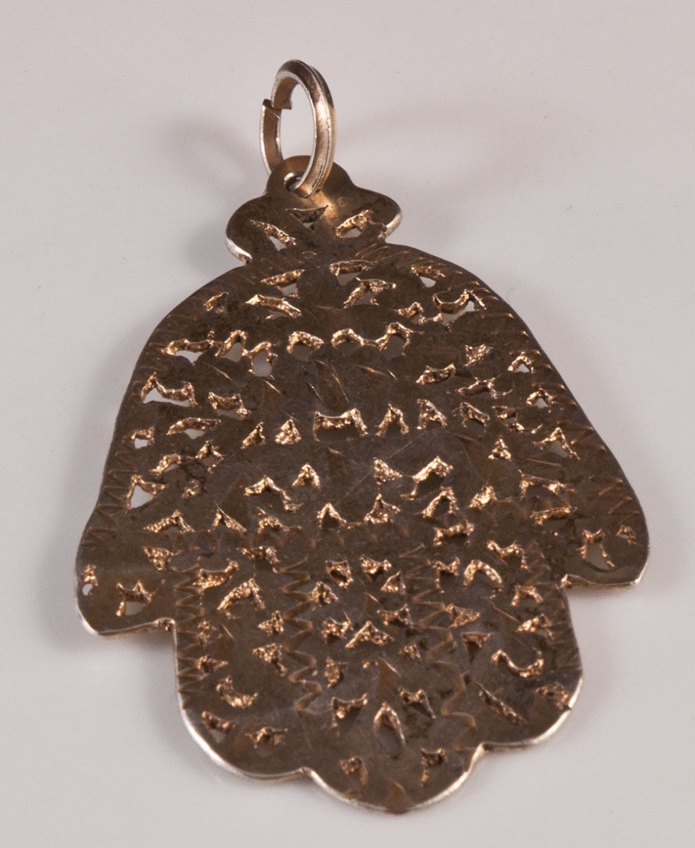 Silver-gilt Fatima Hand Pendant-photo-1