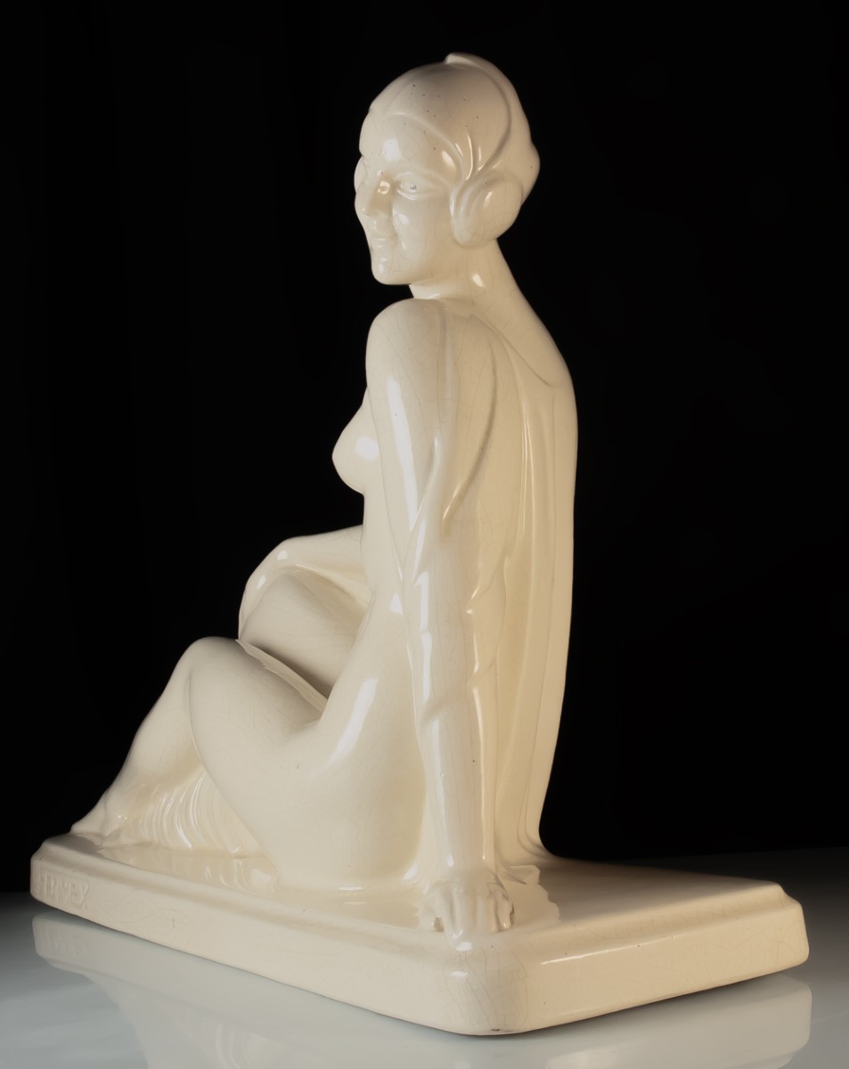 Onnaing femme en céramique Art Déco Made in France-photo-3