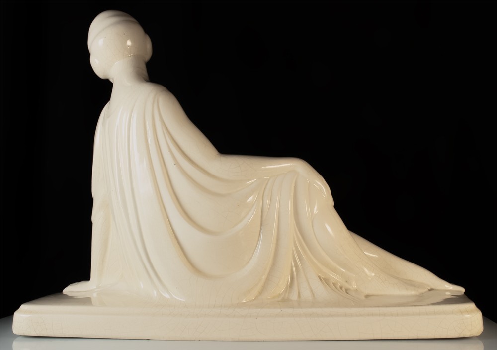 Onnaing femme en céramique Art Déco Made in France-photo-5