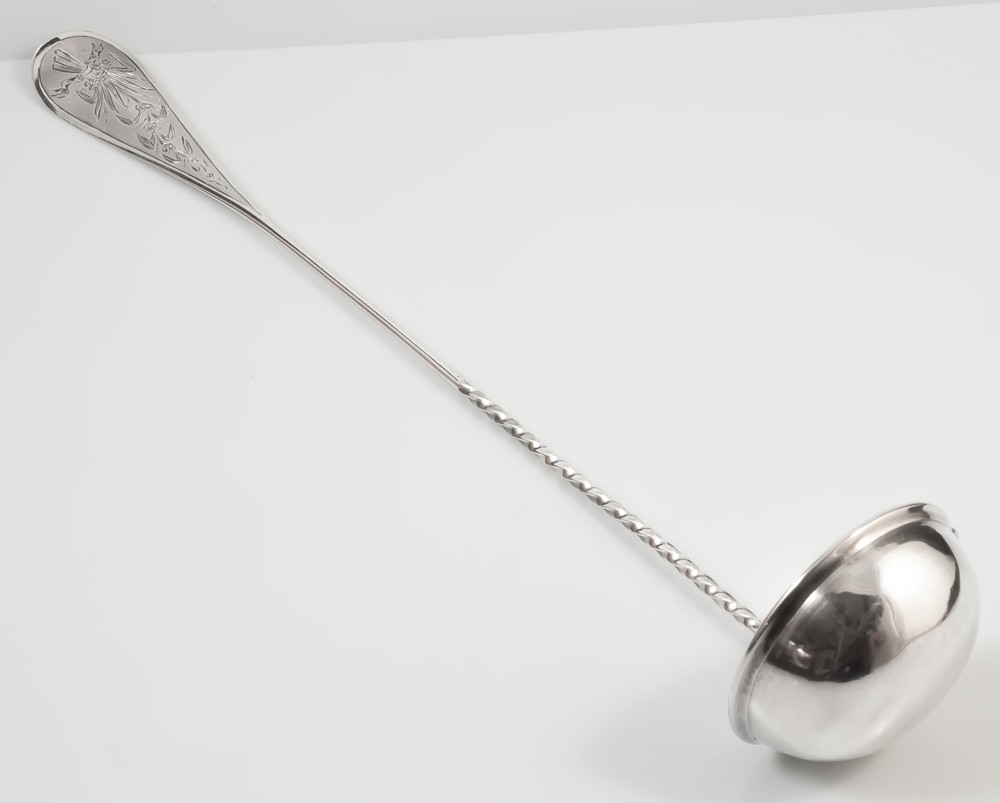Solid Silver Punch Ladle-photo-4