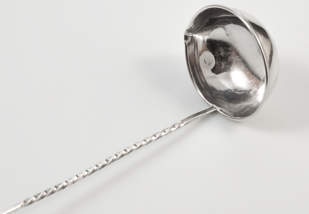 Solid Silver Punch Ladle-photo-1