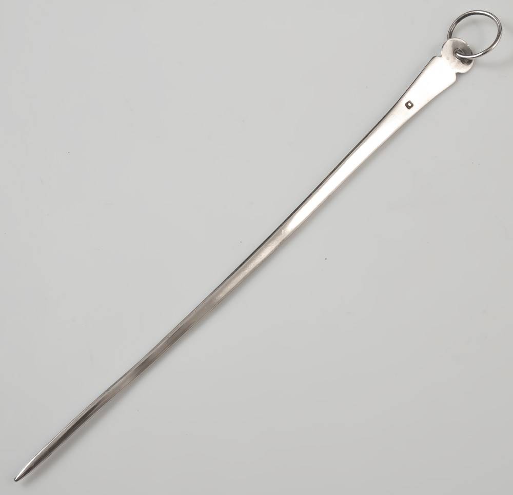 Hâtelet / pique à brochettes en argent minerve lot3