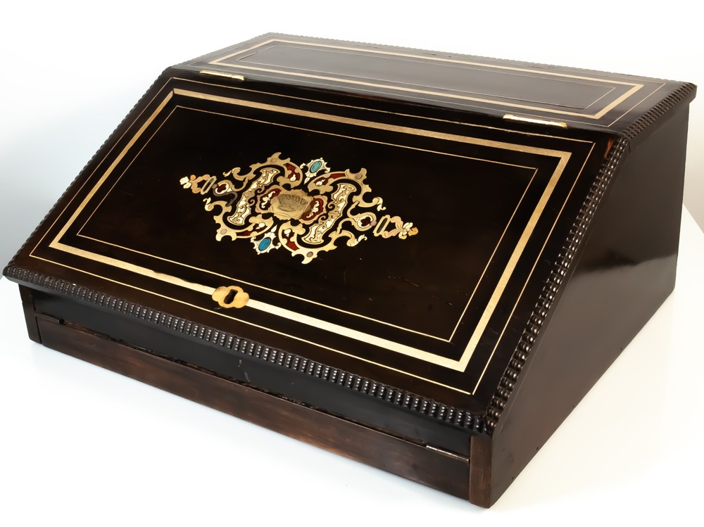 Ecritoire porte courrier en palissandre Napoléon III-photo-2