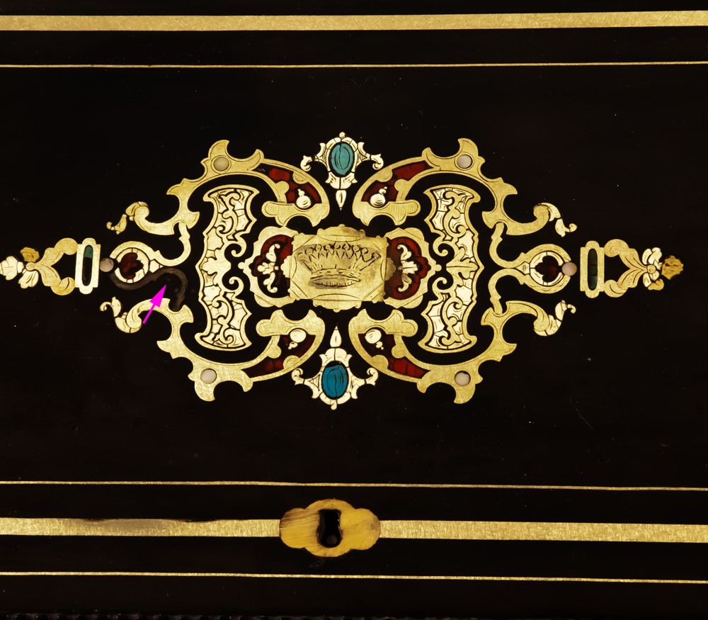 Ecritoire porte courrier en palissandre Napoléon III-photo-3