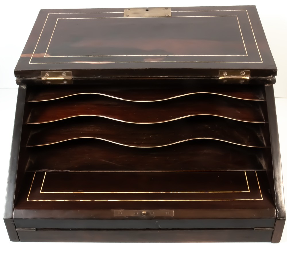 Ecritoire porte courrier en palissandre Napoléon III-photo-4