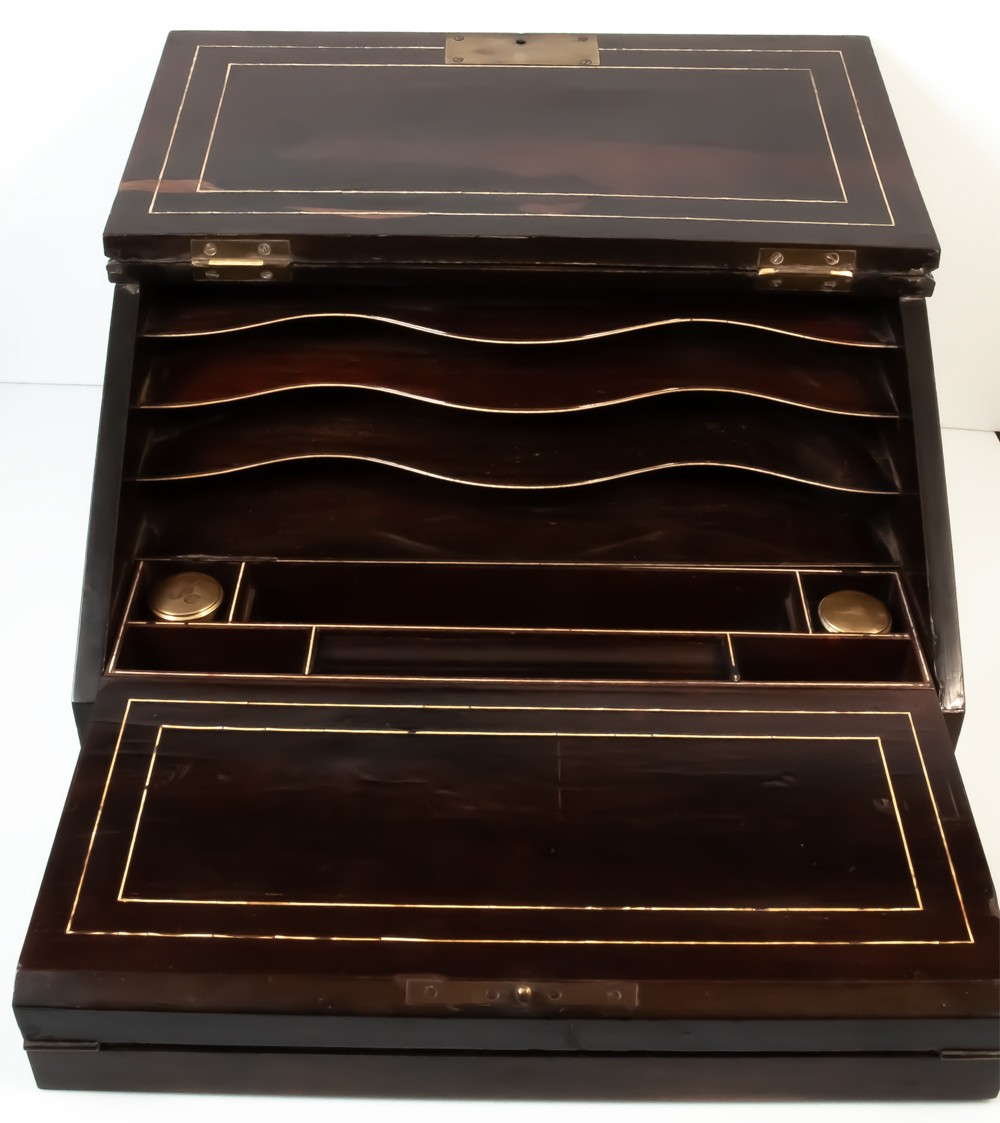 Ecritoire porte courrier en palissandre Napoléon III-photo-1