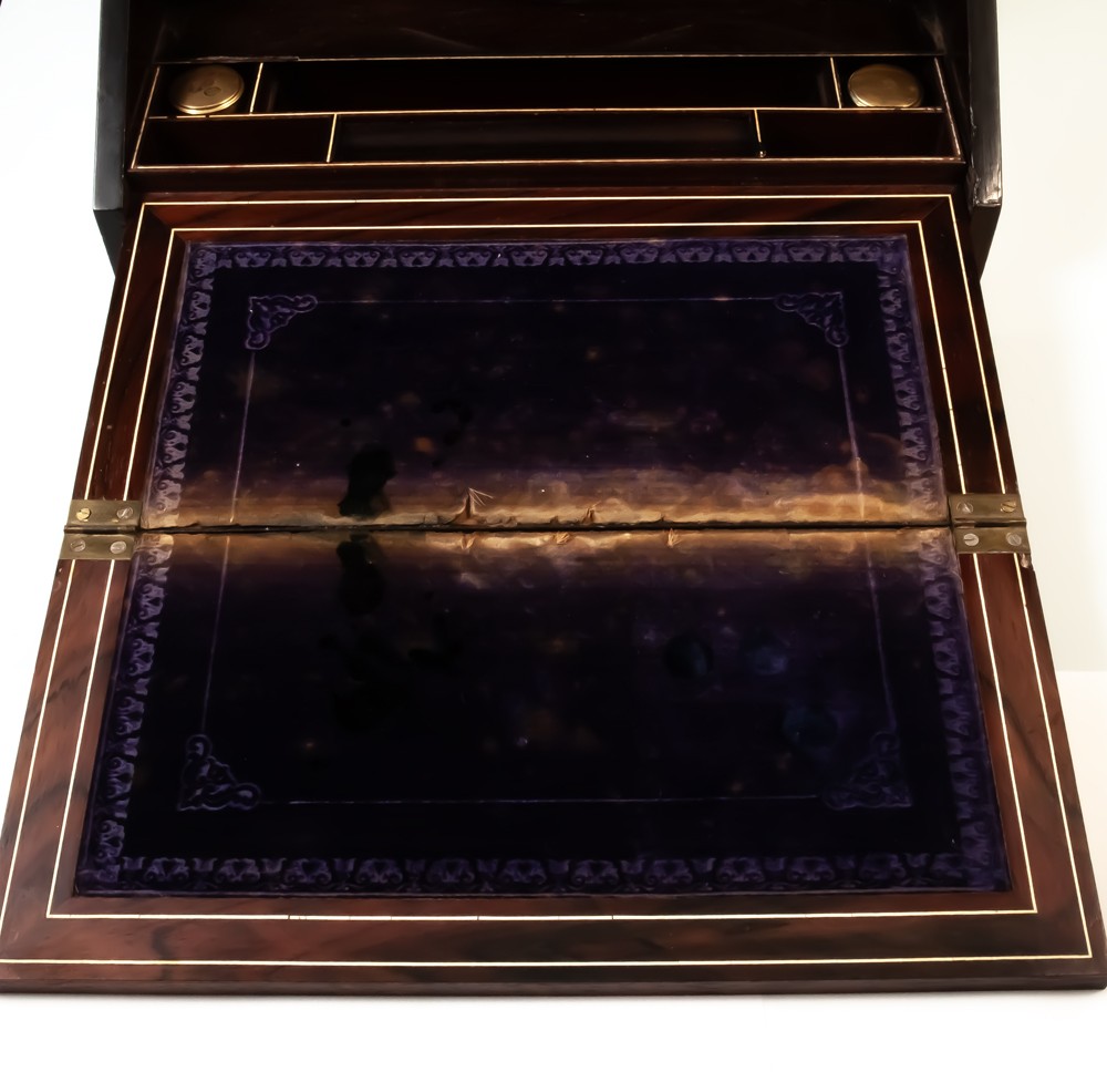 Ecritoire porte courrier en palissandre Napoléon III-photo-3