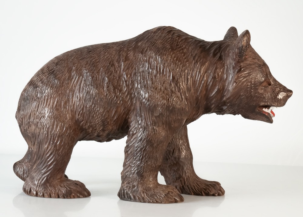 Ours en bois sculpté Forêt Noire-photo-3