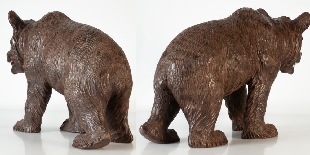 Ours en bois sculpté Forêt Noire-photo-1
