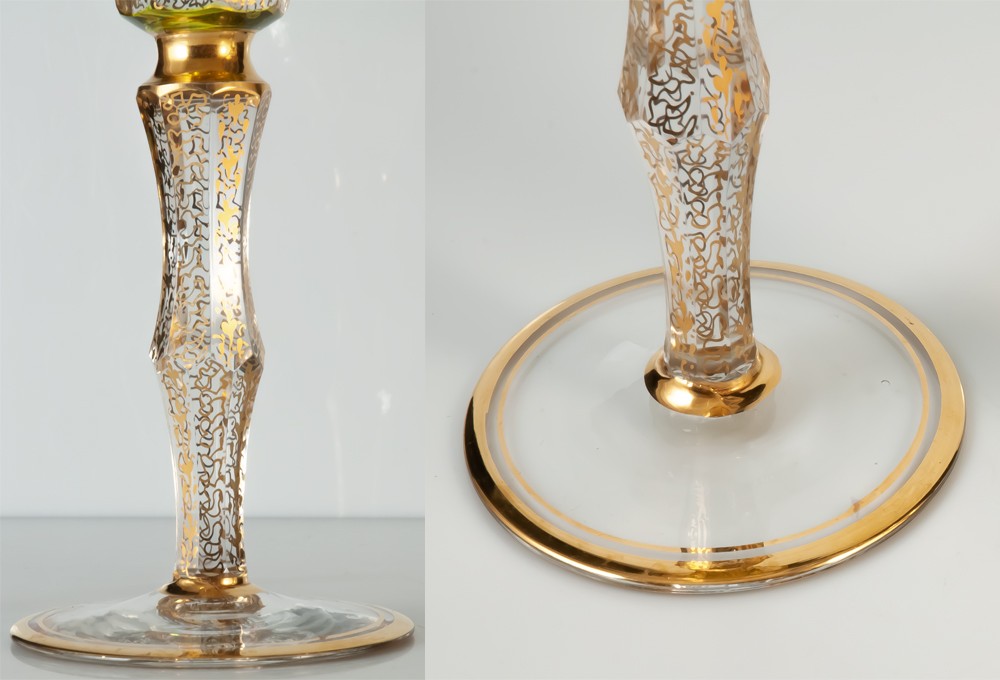 11 Moser Coloured Crystal Glasses-photo-2