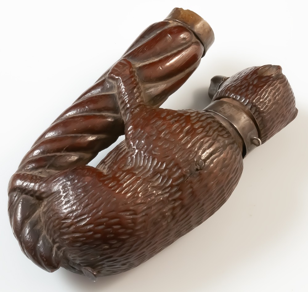 Pipe en bois sculpté ours savant-photo-4
