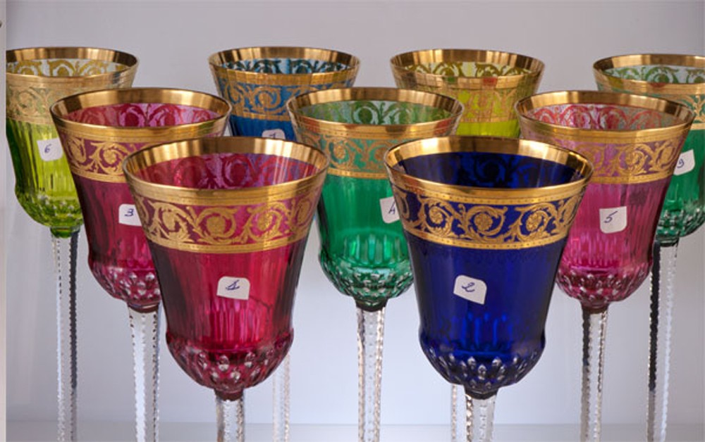 Thistle Saint Louis Colored Glasses Sold In Sets Or Individually 300e