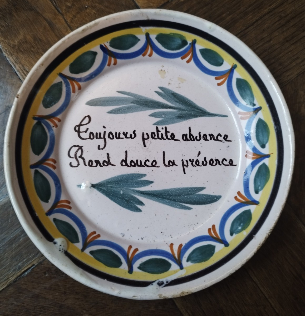 Assiette calotte parlante Nevers 2