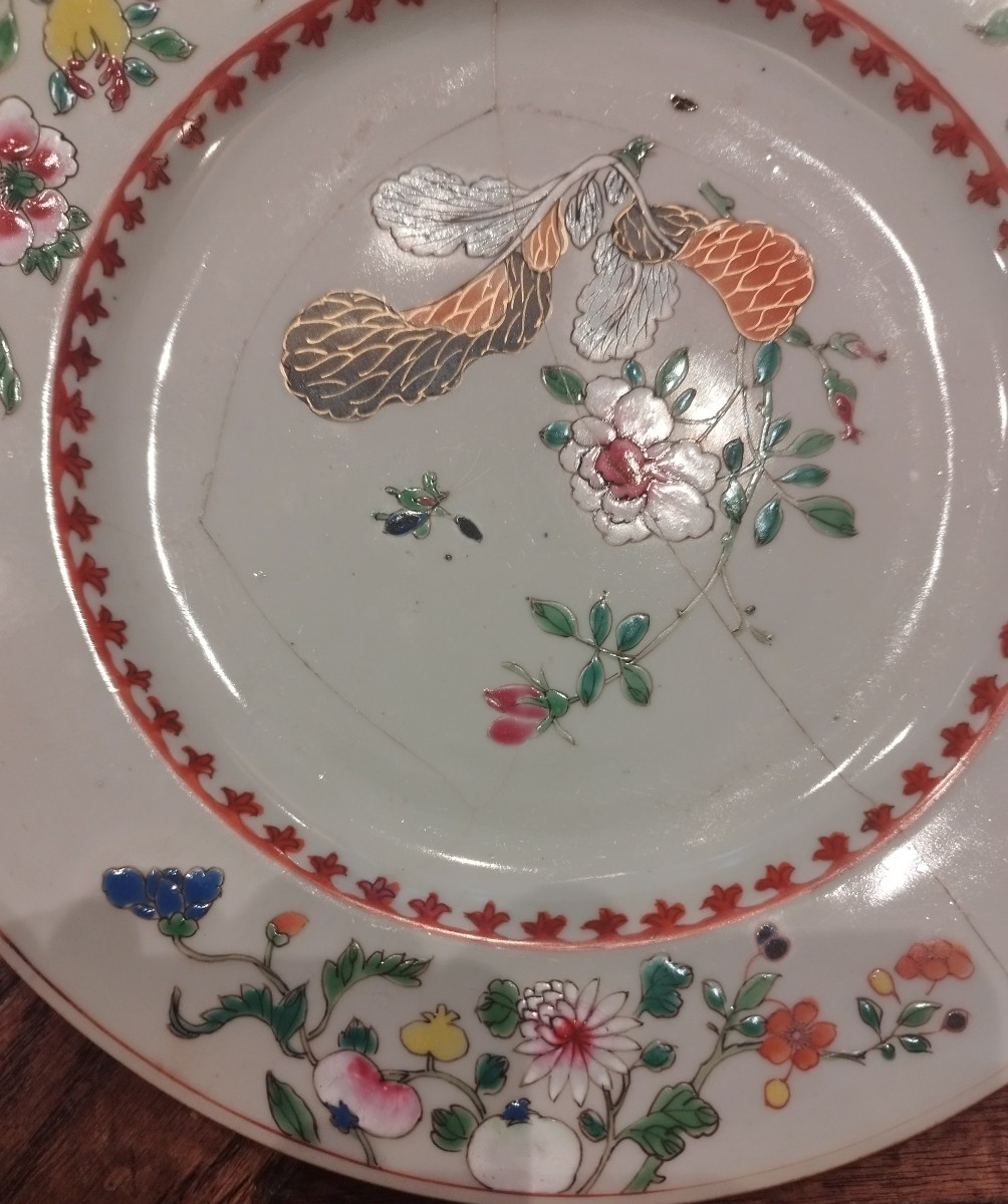 Assiette en porcelaine de chine 18eme-photo-4