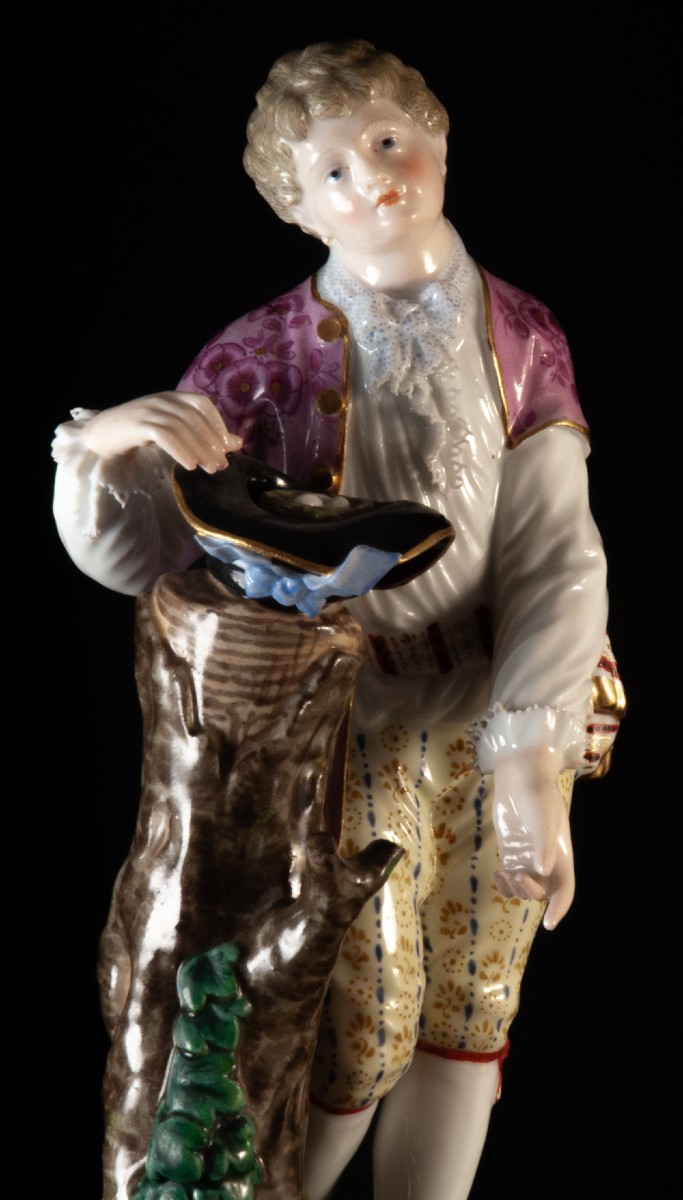 Meissen Two Statuette Porcelain Figurines-photo-3