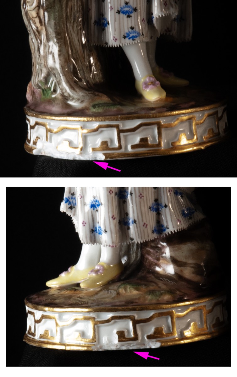 Meissen Two Statuette Porcelain Figurines-photo-4