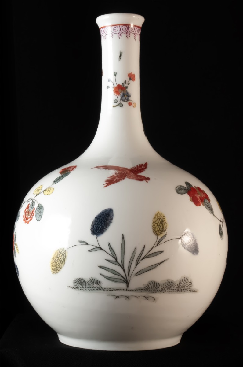 Porcelain Vase By Samson Paris Chinese Decor / Kakiemon Chantilly-photo-4