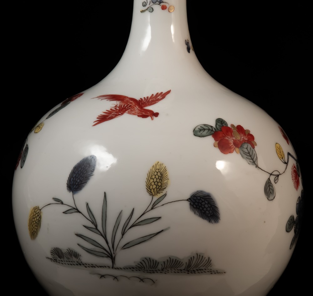 Porcelain Vase By Samson Paris Chinese Decor / Kakiemon Chantilly-photo-1