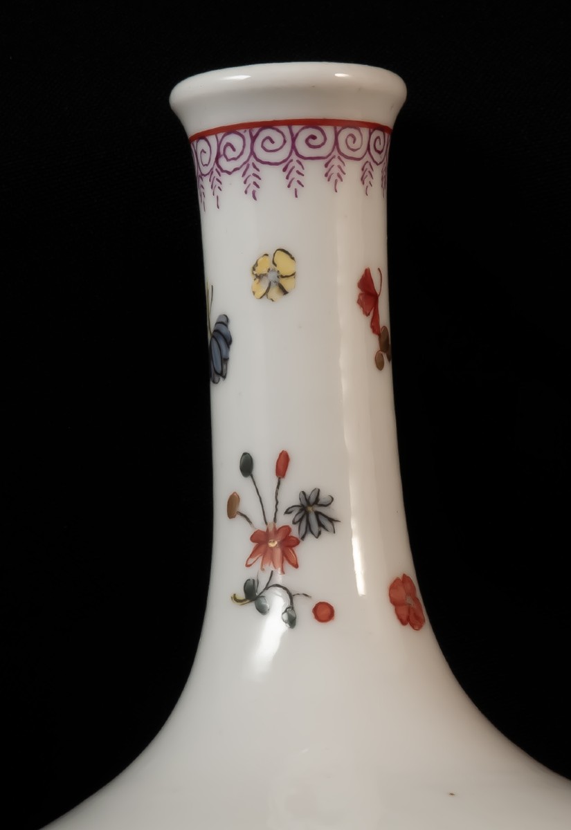 Porcelain Vase By Samson Paris Chinese Decor / Kakiemon Chantilly-photo-2