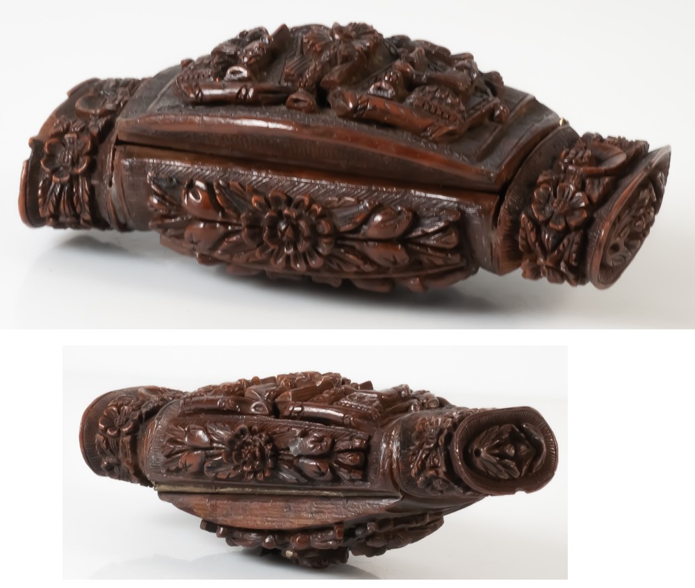Impressive Corozo Nut Snuffbox Circa 1800-photo-2