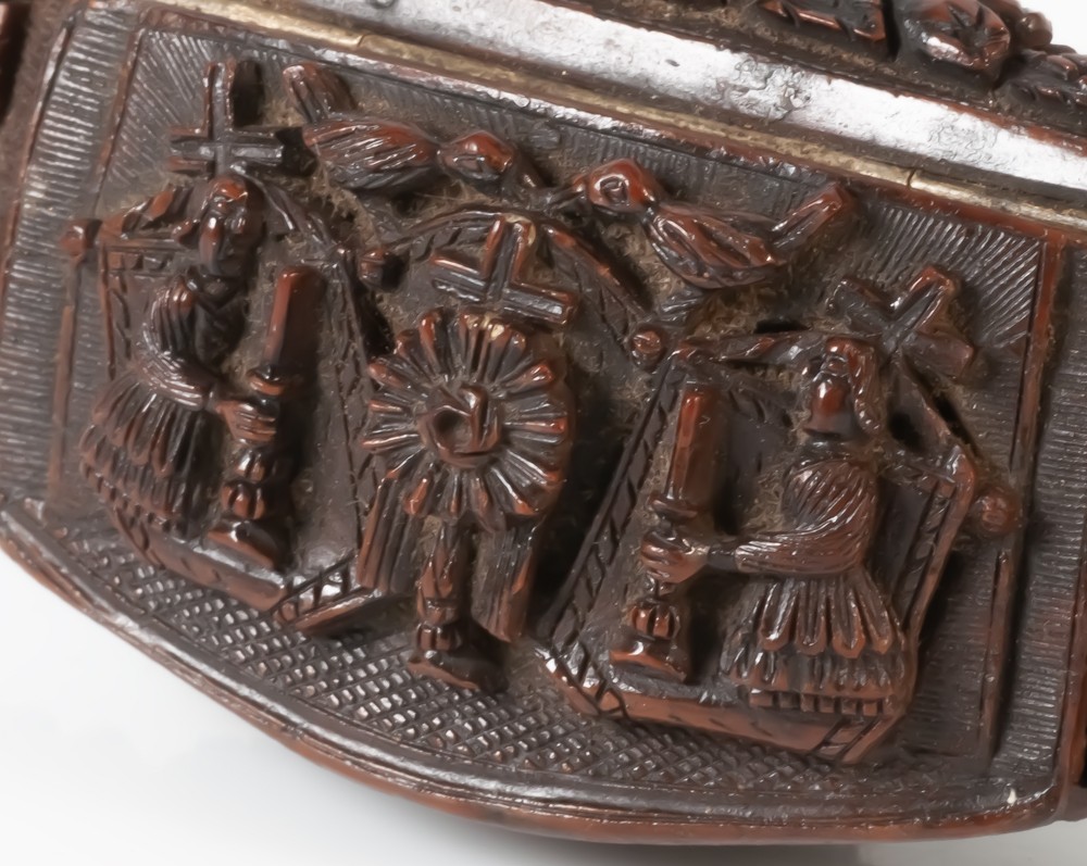 Impressive Corozo Nut Snuffbox Circa 1800-photo-3