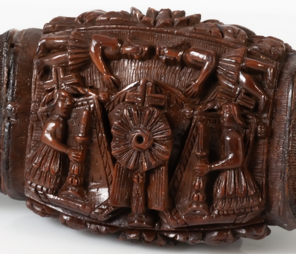 Impressive Corozo Nut Snuffbox Circa 1800-photo-4
