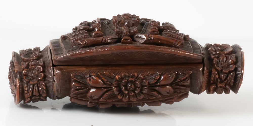 Impressive Corozo Nut Snuffbox Circa 1800-photo-2
