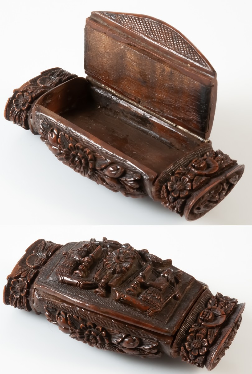 Impressive Corozo Nut Snuffbox Circa 1800-photo-4