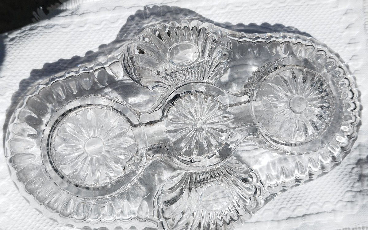 Huilier Moutardier Salerons In Glass / Crystal-photo-4