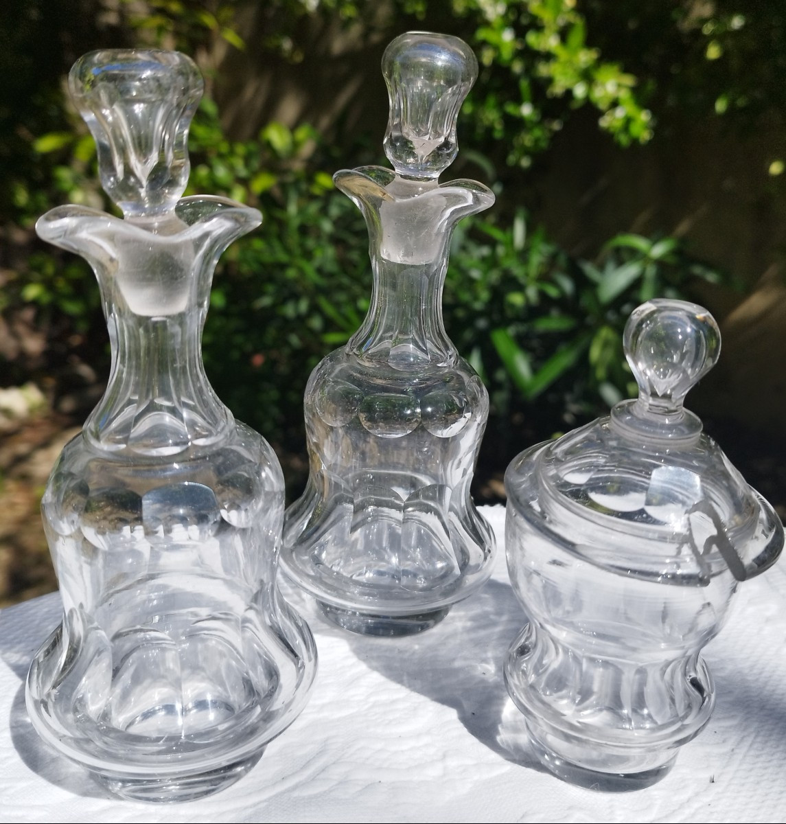 Huilier Moutardier Salerons In Glass / Crystal-photo-2