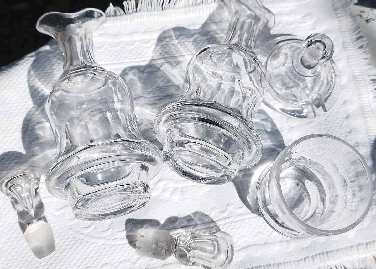 Huilier Moutardier Salerons In Glass / Crystal-photo-3