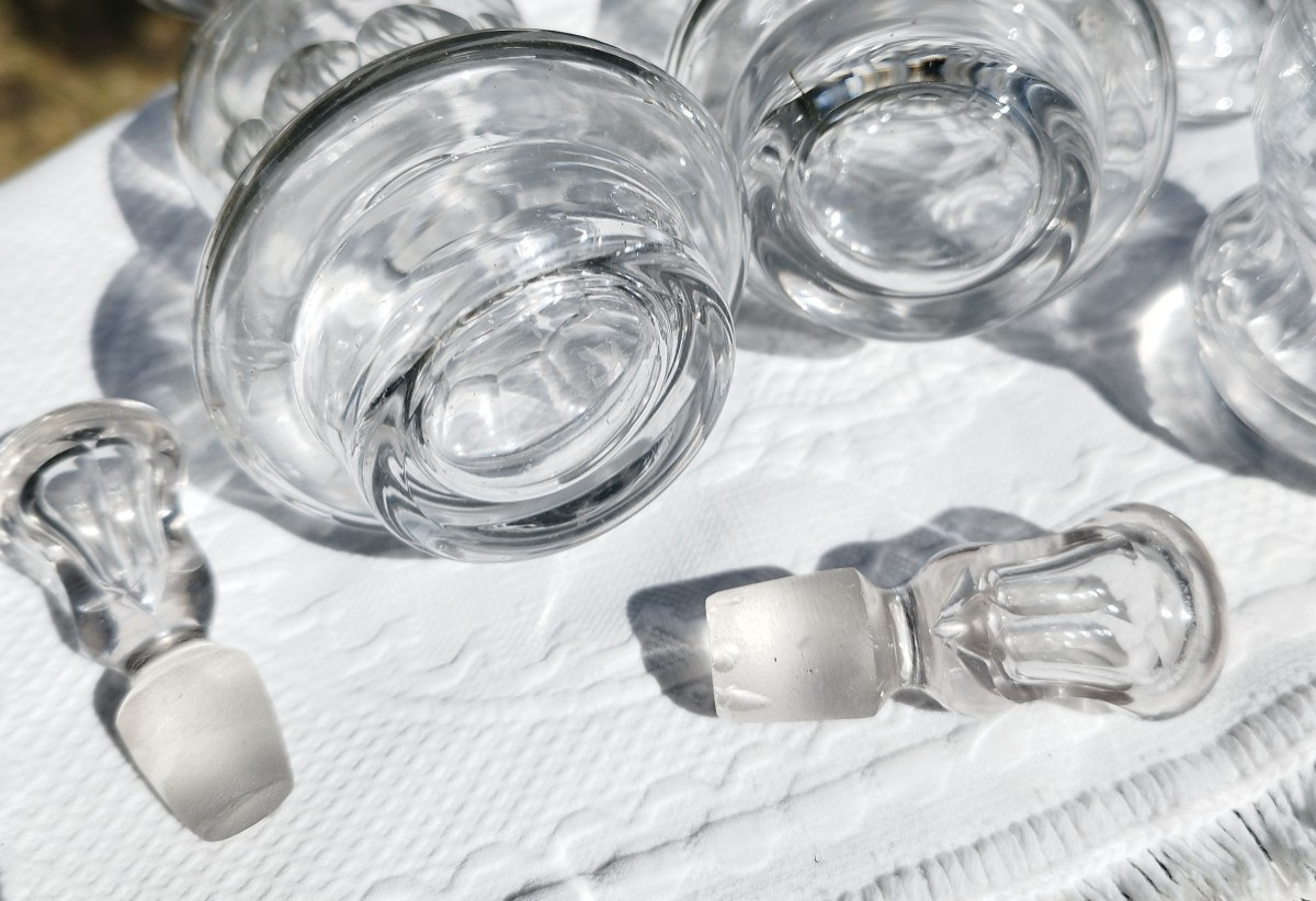 Huilier Moutardier Salerons In Glass / Crystal-photo-4