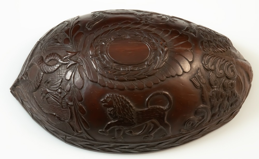 Half Corozo Nut With Naturalist Design Escutcheon-photo-2